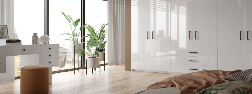 Beautifully fitted, modern and bespoke bedroom wardrobes will create a minimalist vibe.