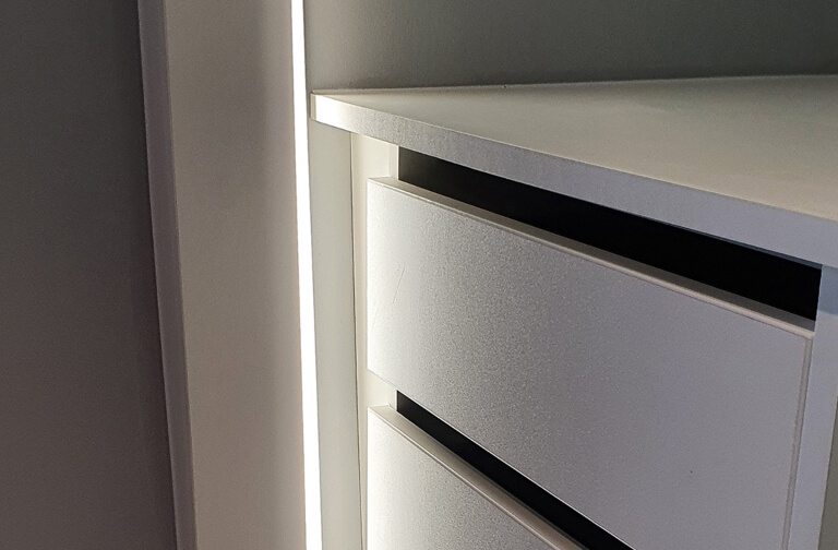 led lighting for fitted wardrobes