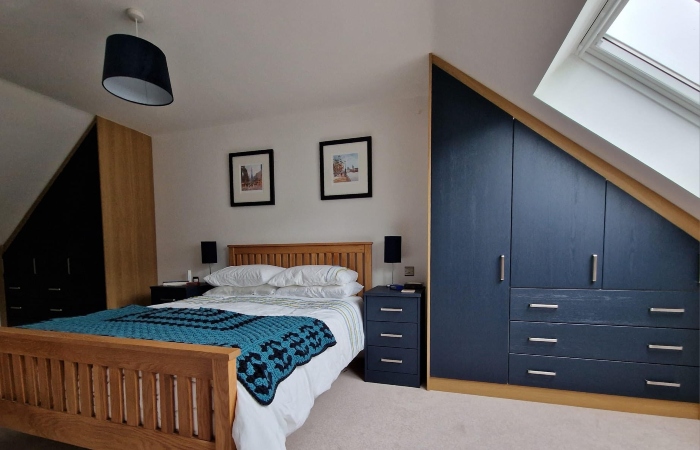 angled fitted wardrobes