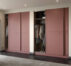 red fitted wardrobes