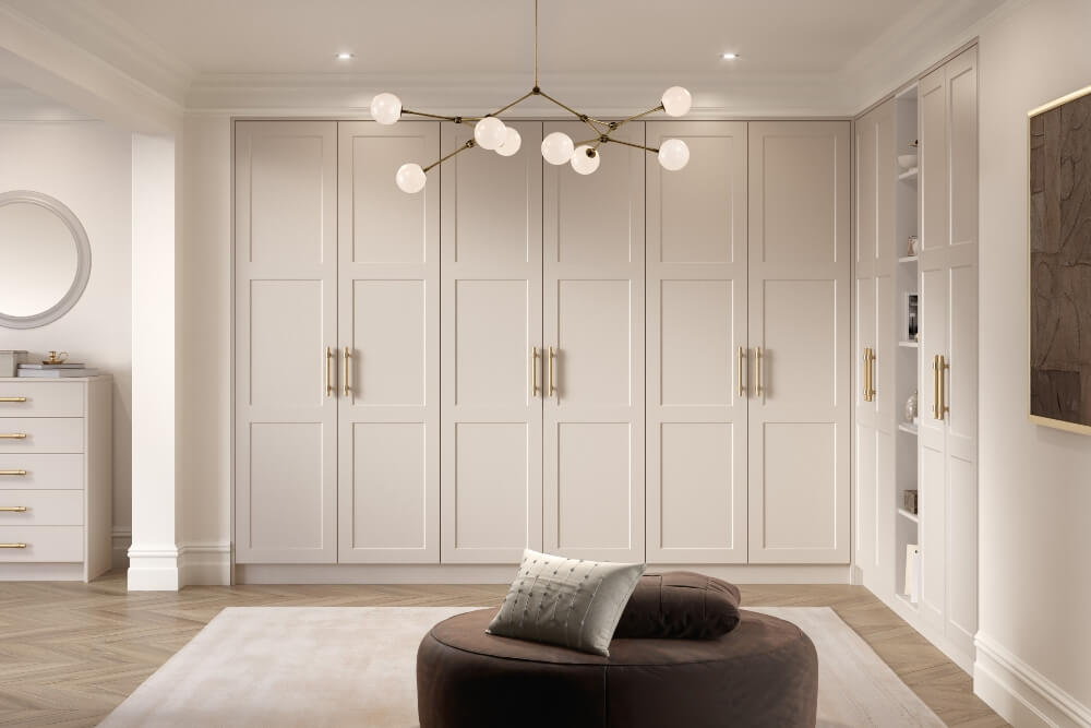 grey fitted wardrobes