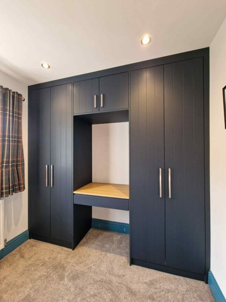 blue wardrobes
