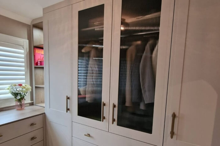 taupe bespoke fitted furniture