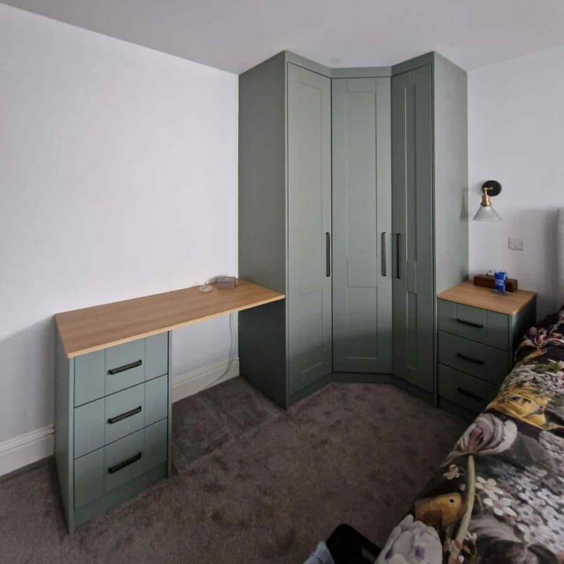 sage colour wardrobes