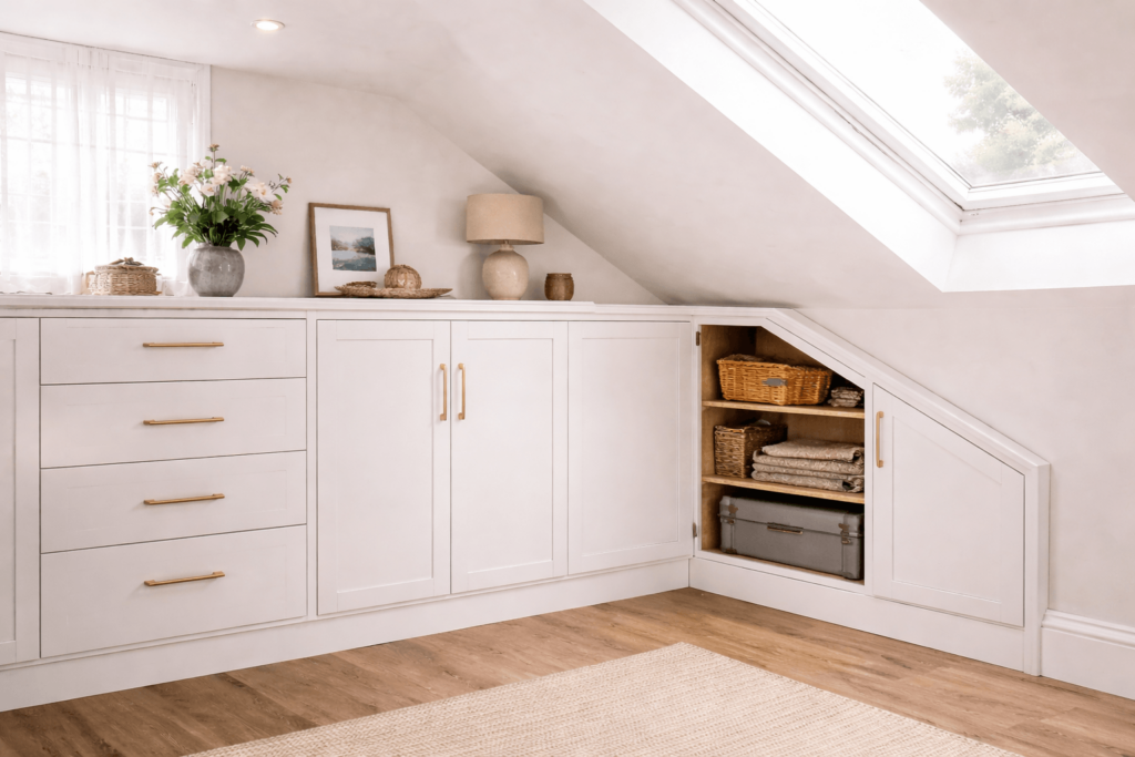attic storage ideas for loft eaves